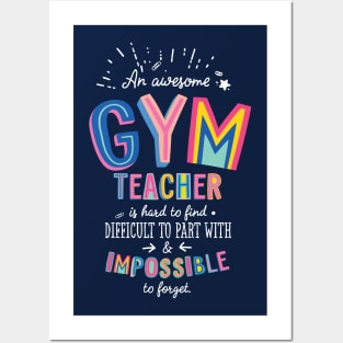 An awesome Gym Teacher Gift Idea - Impossible to Forget Quote Posters and Art